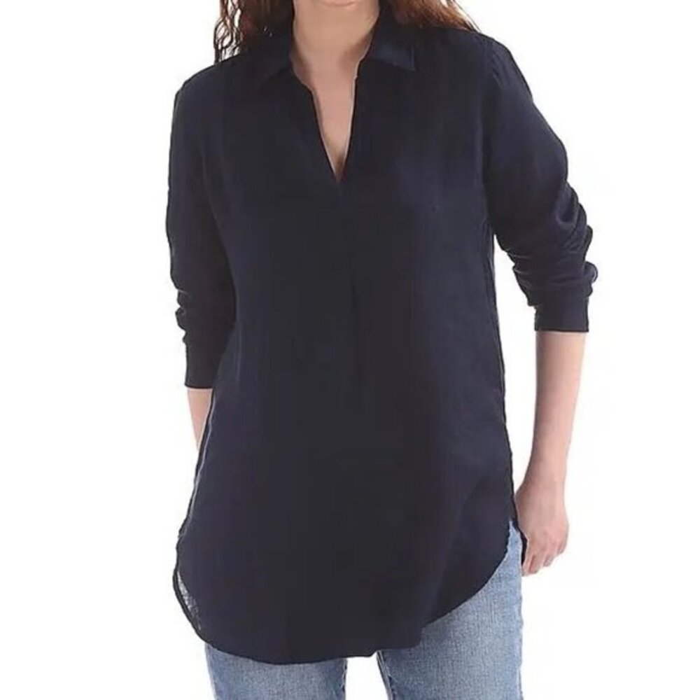 GAP | boyfriend popover linen top